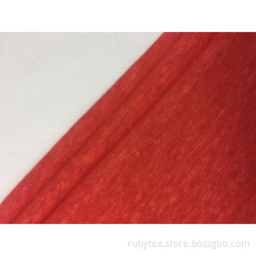 Linne Polyester Enkel Jersey Massivt tyg